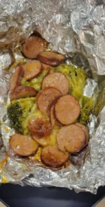 Sausage Broccoli Cheddar Foil Pack