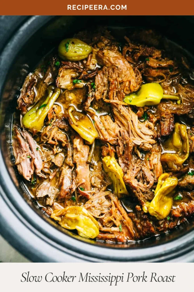 Slow Cooker Mississippi Pork Roast