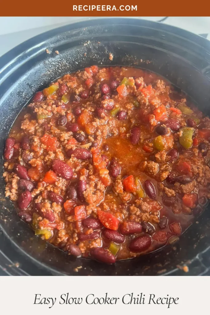 Easy Slow Cooker Chili Recipe