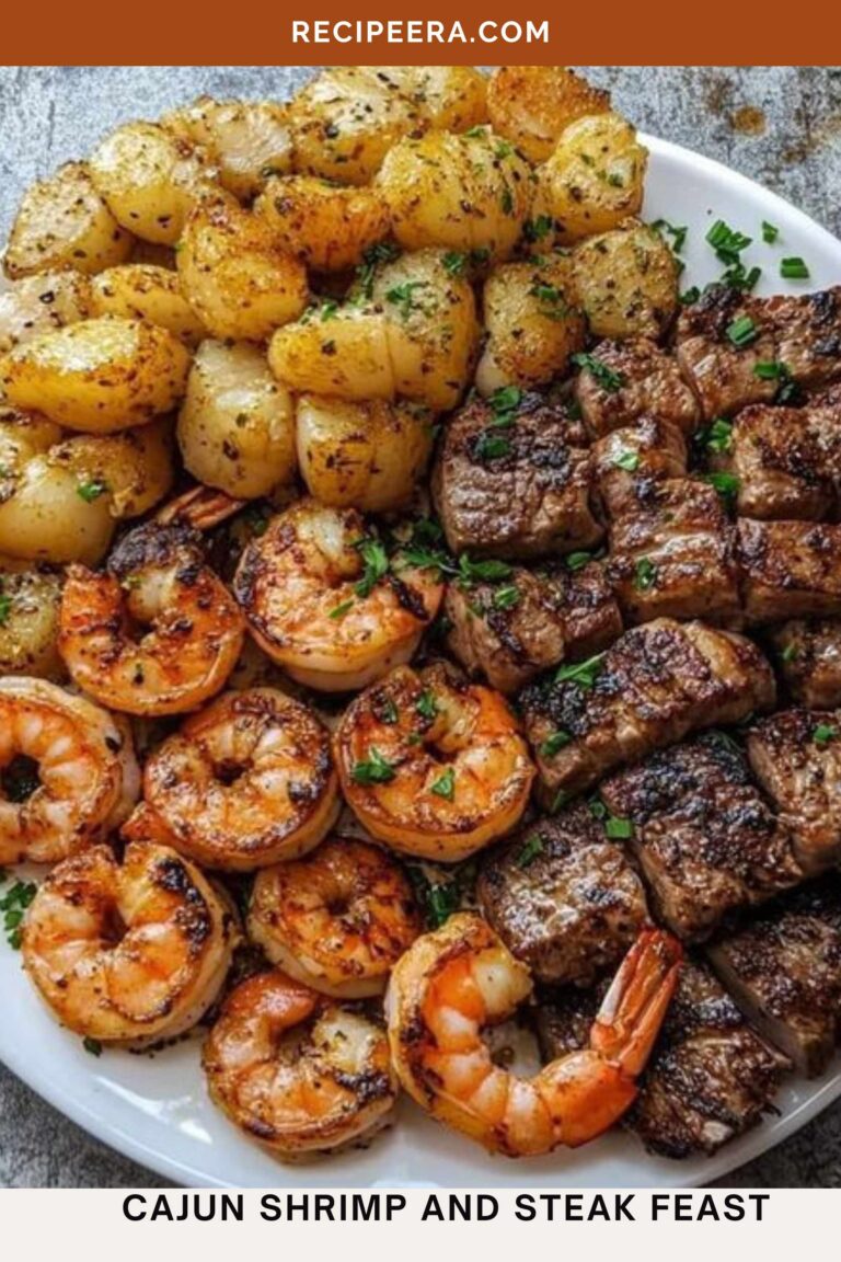 CAJUN SHRIMP AND STEAK FEAST Recipeera