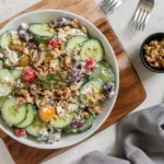 Keto Cucumber Walnut Salad