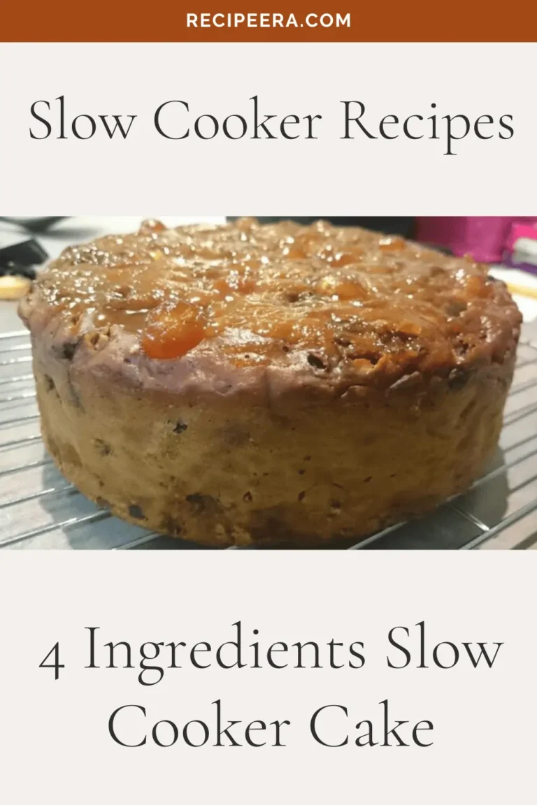 4 Ingredients Slow Cooker Cake