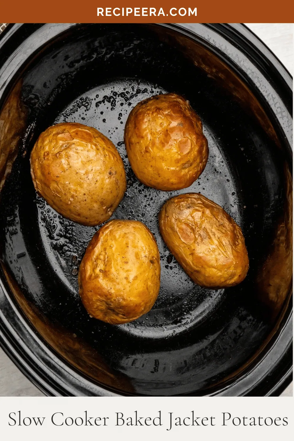 Slow Cooker Baked Jacket Potatoes
