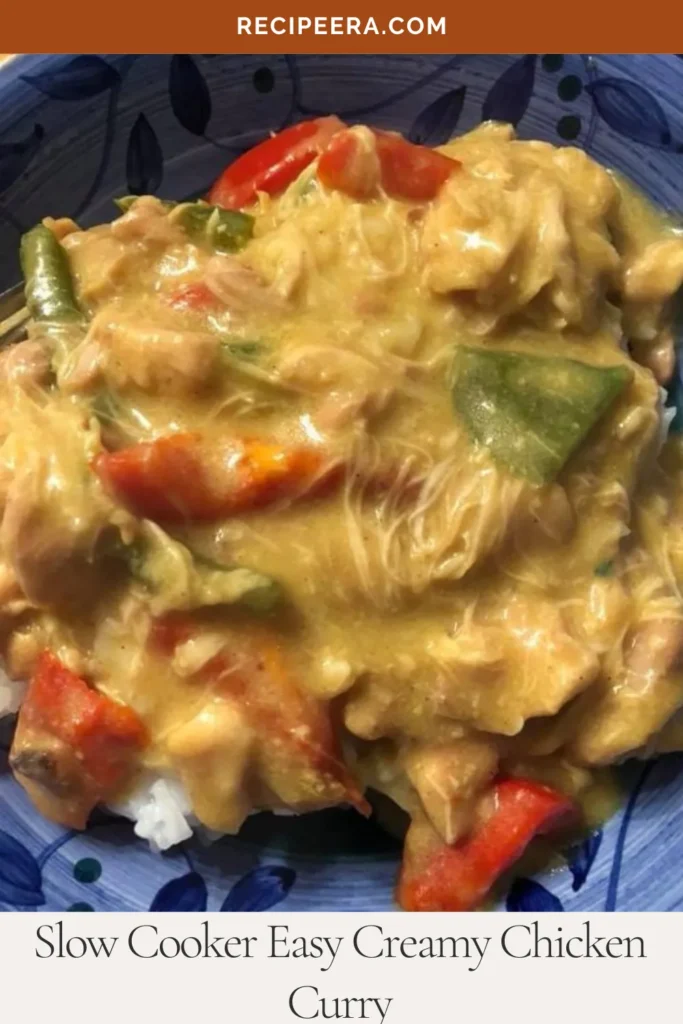 Slow Cooker Easy Creamy Chicken Curry