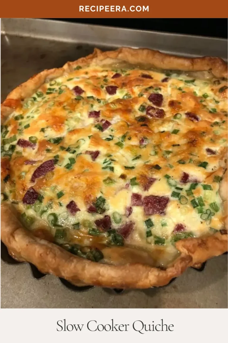 Homemade Slow Cooker Quiche