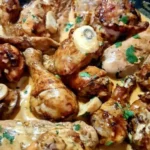 Air Fryer Creamy Garlic Chicken