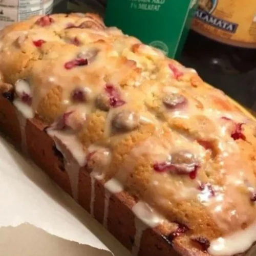 Orange Cranberry Bread with Easy Frosting