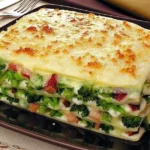 Broccoli Lasagna With White Sauce