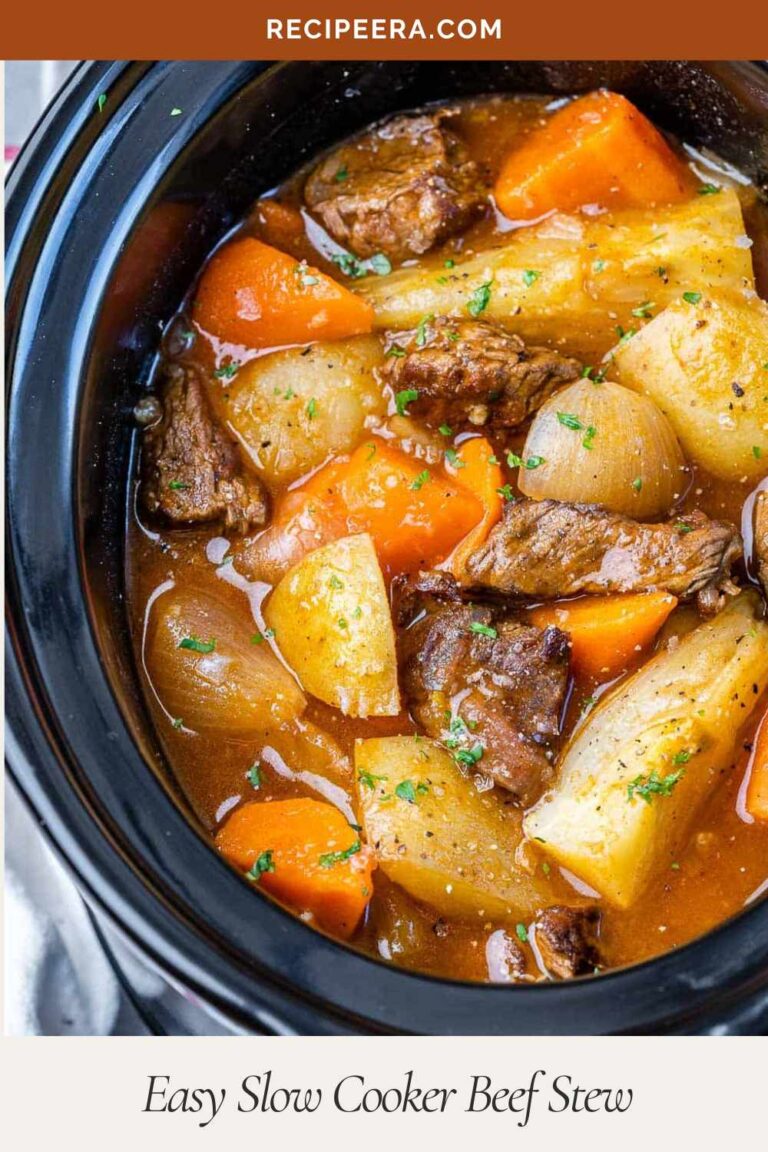 Easy Slow Cooker Beef Stew 