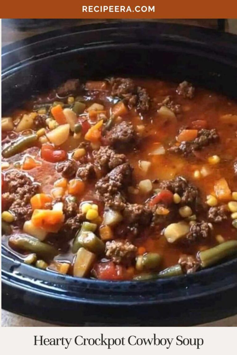 Hearty Crockpot Cowboy Soup | Recipeera