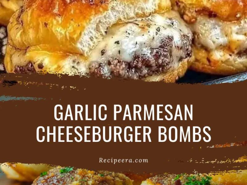 garlic parmesan cheeseburger bombs