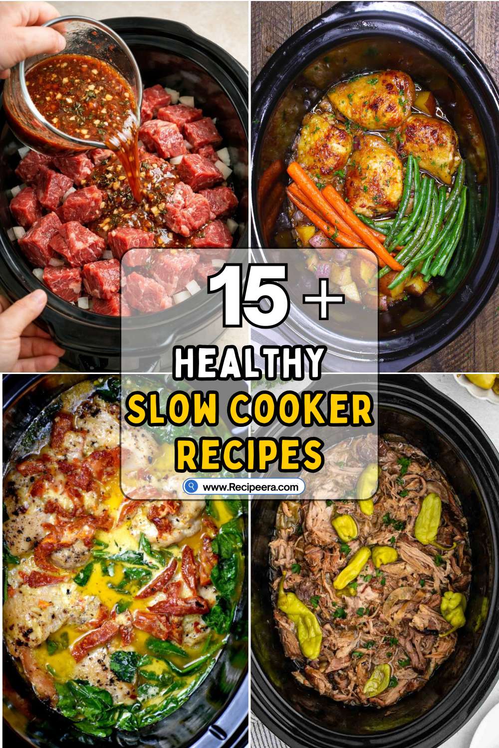 15+ Healthy Slow Cooker Recipes for Easy & Nutritious Weeknight Meals