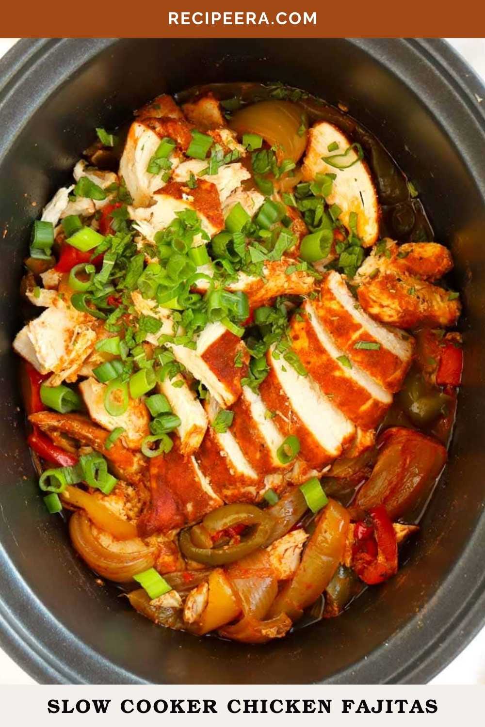 Slow Cooker Chicken Fajitas