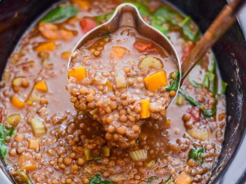 Slow Cooker Lentil Soup
