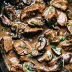 Crockpot Mushroom Beef Tips