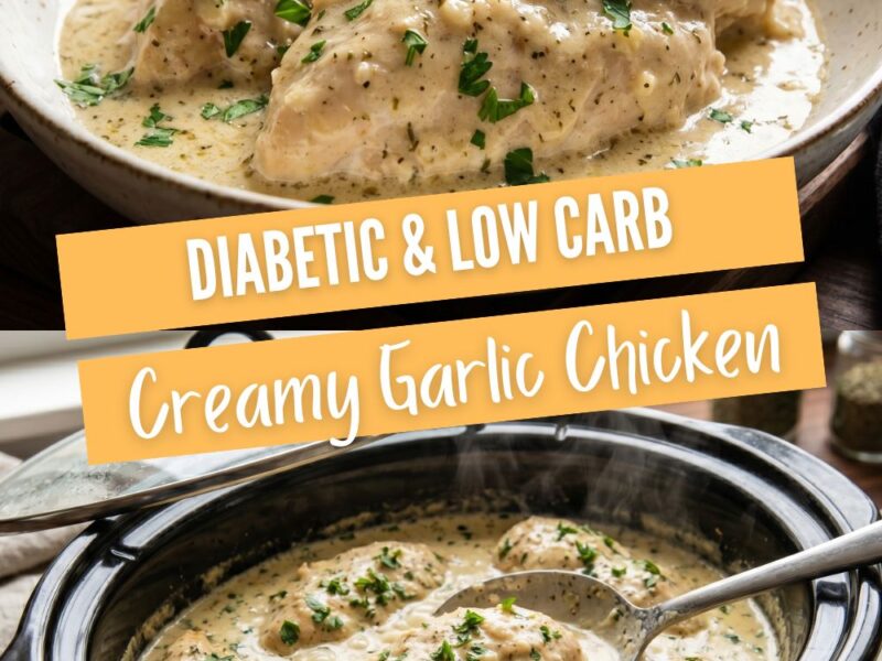 Diabetic friendly creamy garlic chicken recipe