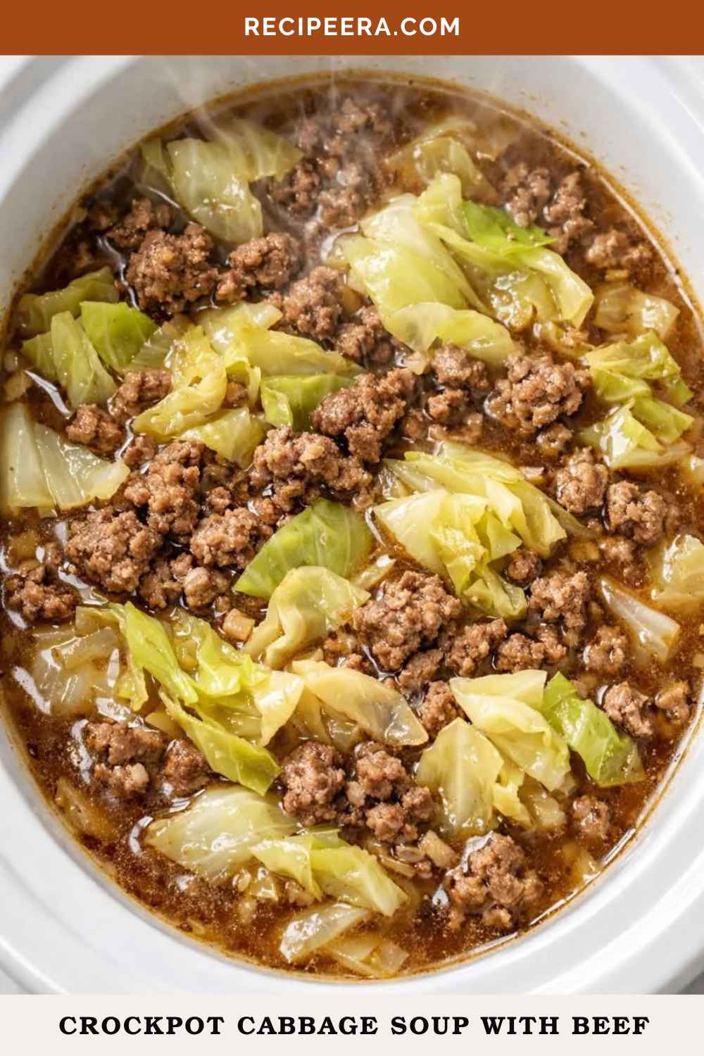 Crockpot Cabbage Soup with Beef
